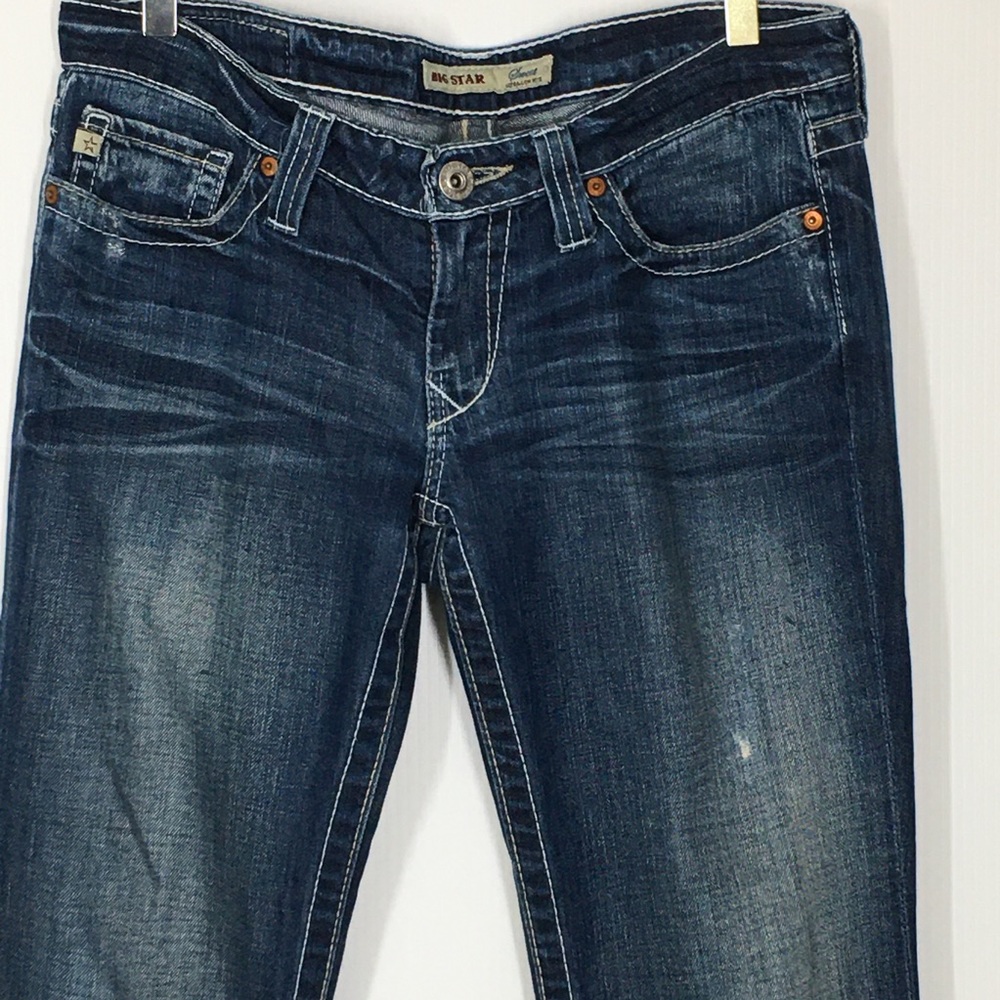 Big Star Y2K Low Rise Sweet Boot Flare Size 29 Long Tall 33” inseam - Picture 7 of 16